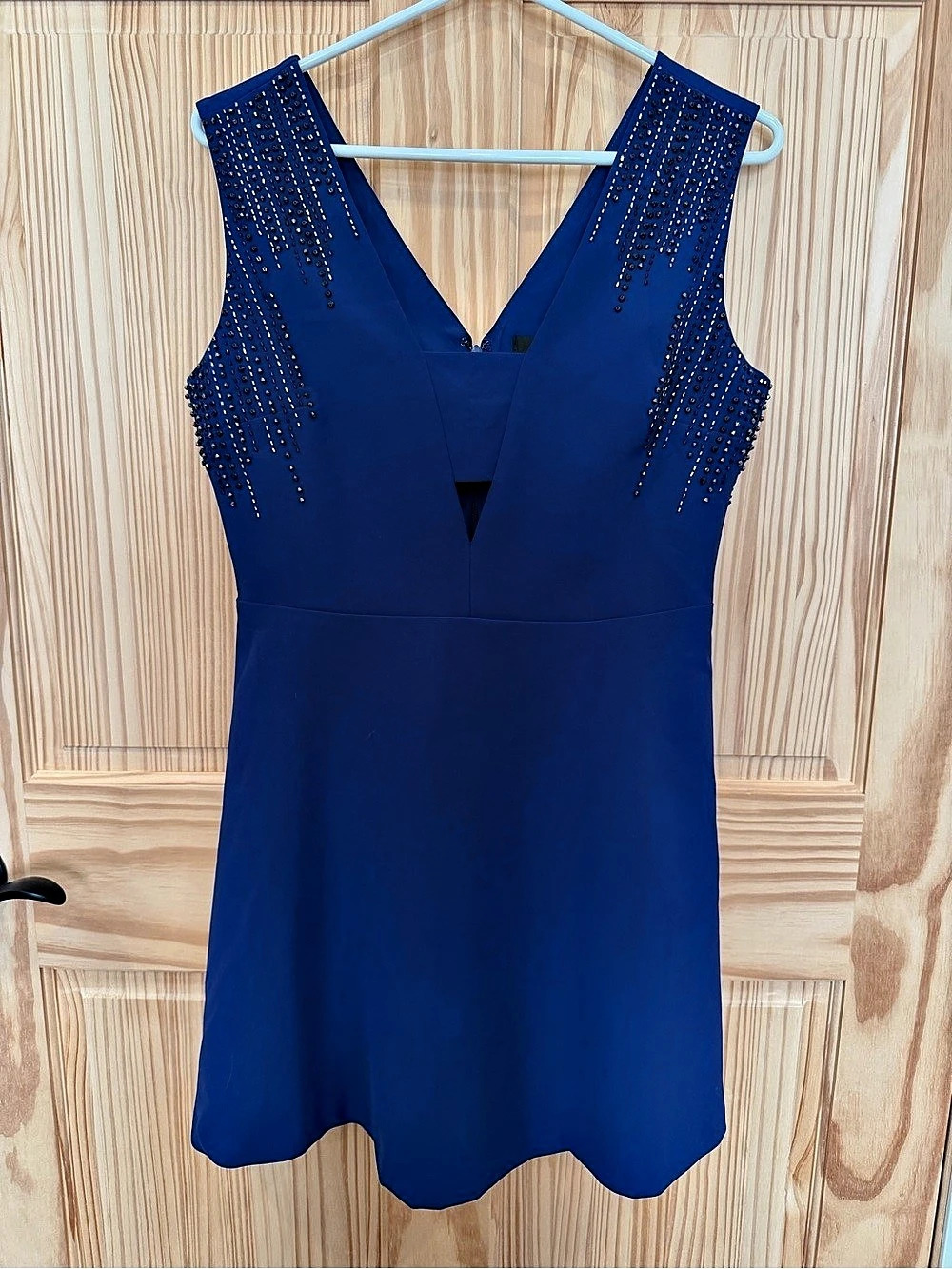 Dynamite Embellished Mini Dress in Blue Size Medium Like New